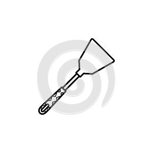 cooking spoon, cooking turner, slotted turner icon. Element of kitchen utensils icon for mobile concept and web apps. Detailed