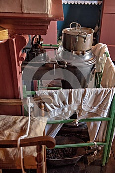 Cucinando calcolo pentola dentro Museo mulino, olanda 