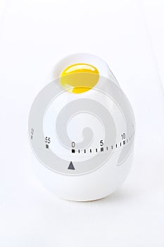 Cooking timer kitchen clock alarm on white