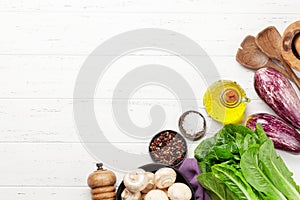 Cooking utensils and ingredients
