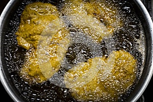 Cooking Viennese schnitzel