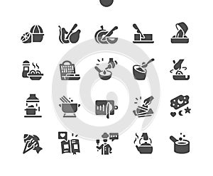 Cooking 2 Well-crafted Pixel Perfect Vector Solid Icons