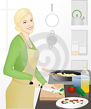 Cooking woman