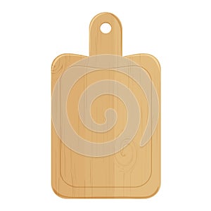 Cooking wooden board isolated on a white background