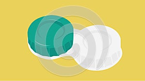Vector Illustration of a Contact Lenses Case