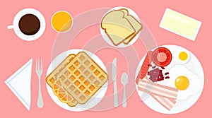 Illustration of a Complete Breakfast