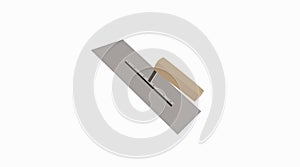 Vector Isolated Illustration of a Plaster Trowel