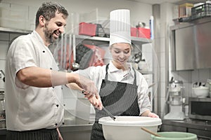 Cooks preparing a meal