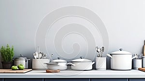 cookware kitchen in modern gourmet kitchen banner