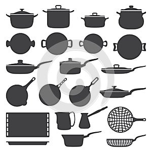 Cookware silhouette set photo
