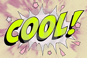 Cool Abstract cartoon frame vector background. bubble vintage