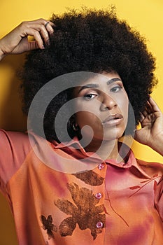 Cool Afro Girl Portrait