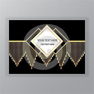 Cool art deco page template,