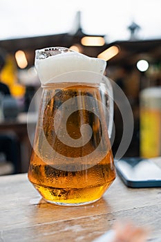 Cool beer full pitcher