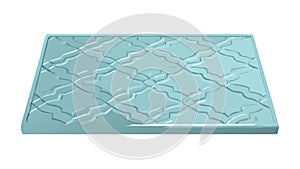 Cool Blue Geometric Waffle Pattern Texture, vector design Generative AI