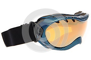 Cool blue ski goggles