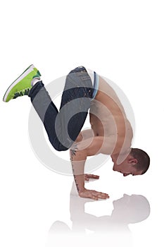 Cool breakdance style dancer photo