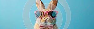 Cool Bunny with Shades & Bow Tie - Funny Easter Greeting Card Concept