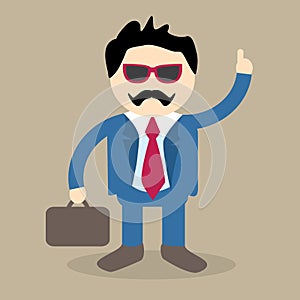 Cool Business Man Vector