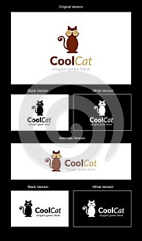Cool Cat Logo Design