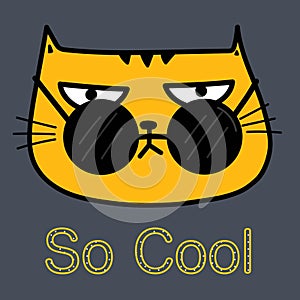 Cool Cat With Sunglasses.
