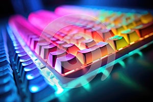 Cool color lighting pc keyboard