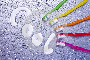 Cool colorful toothbrushes