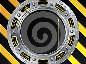 Cool construction web template with cogwheel