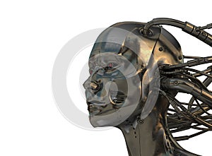 Cool cyber steel man