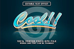 Cool 3d Text Effect Premium vectors