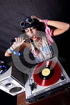Cool DJ in action