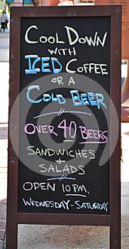 Cool down sign