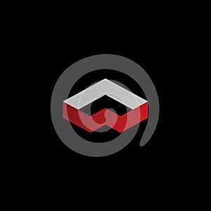 Cool and elegant initial letter A