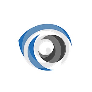 Cool Eye Logo Element. Isolated on white background