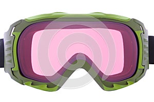 Cool ,fashion, and functional green ski goggles