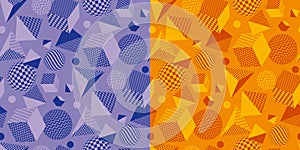 Cool and fun geometric seamless pattern.