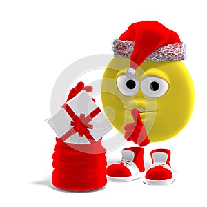 Cool and funny emoticon for christmas