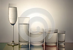 Cool glass of water photo