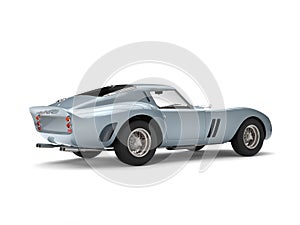 Cool gray blue vintage sports car