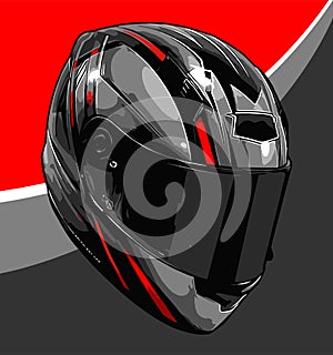 a cool gray helmet side view