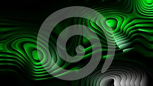 Cool Green Curved Lines Ripple Background