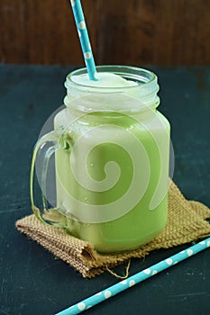 Cool green tea drinks