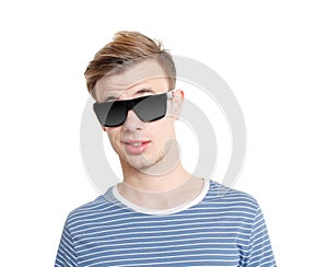 Cool guy with sunglasses