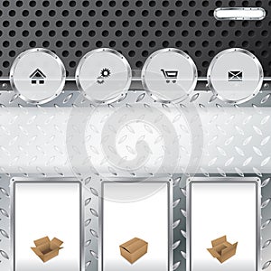 Cool industrial theme website template