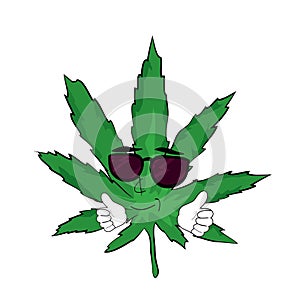 Cool marihuana cartoon