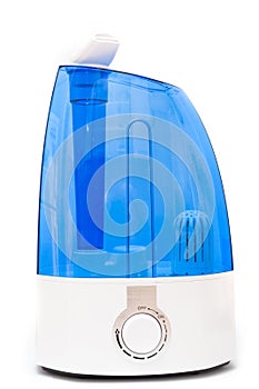 Cool mist humidifier on white background