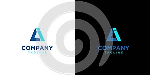 Cool and modern AI logo design