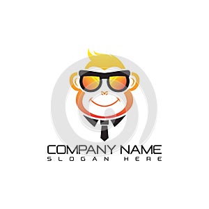 Cool Monkey Logo Template.