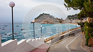 Cool morning in Tossa de Mar photo