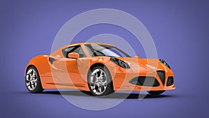 Cool orange sports car